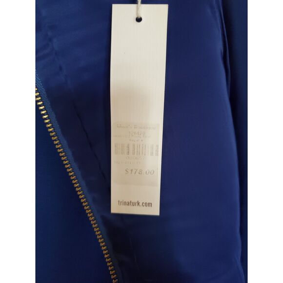 Brand New Trina Turk Double Zip Back Short Pencil Skirt Lined Size 6 Secretary - Picture 10 of 10